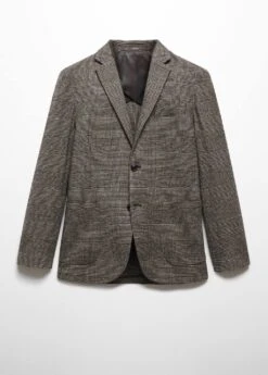 Veste Slim-fit Laine Imprimée -Tenues Basiques 57057709 30 B