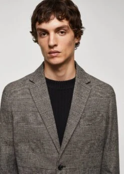 Veste Slim-fit Laine Imprimée -Tenues Basiques 57057709 30 D1