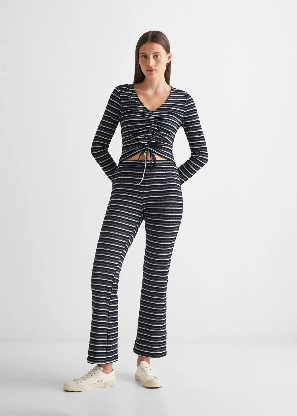 T-shirt Froncé Manches Longues 7 T-shirt Froncé Manches Longues – Image 5