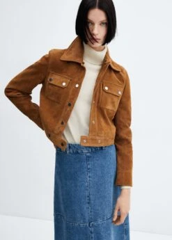 Veste Cuir Col Fausse Fourrure 15 Veste Cuir Col Fausse Fourrure -Tenues Basiques 57057752 09 D2