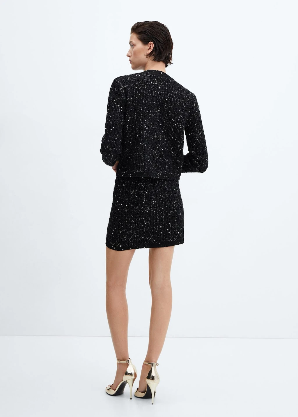 Cardigan Tweed Bouton Bijou 5 Cardigan Tweed Bouton Bijou – Image 3