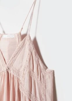 Robe Maxi Détails Dentelle -Tenues Basiques 57062002 81 D8