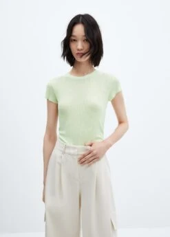 T-shirt En Maille Fine