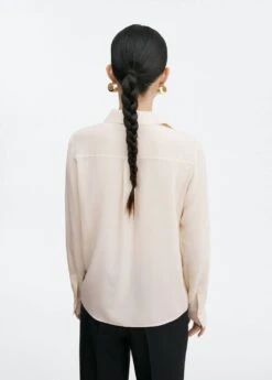 Chemise Soie Coutures Linéaires -Tenues Basiques 57065976 02 R