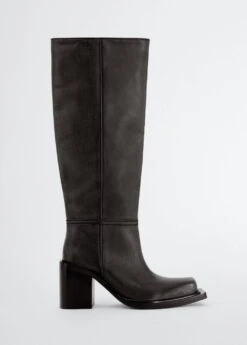 Bottes Hautes En Cuir 9 Bottes Hautes En Cuir -Tenues Basiques 57066011 99 B
