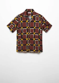 Chemise Fluide En Imprimé Géométrique 15 Chemise Fluide En Imprimé Géométrique -Tenues Basiques 57066017 76 B