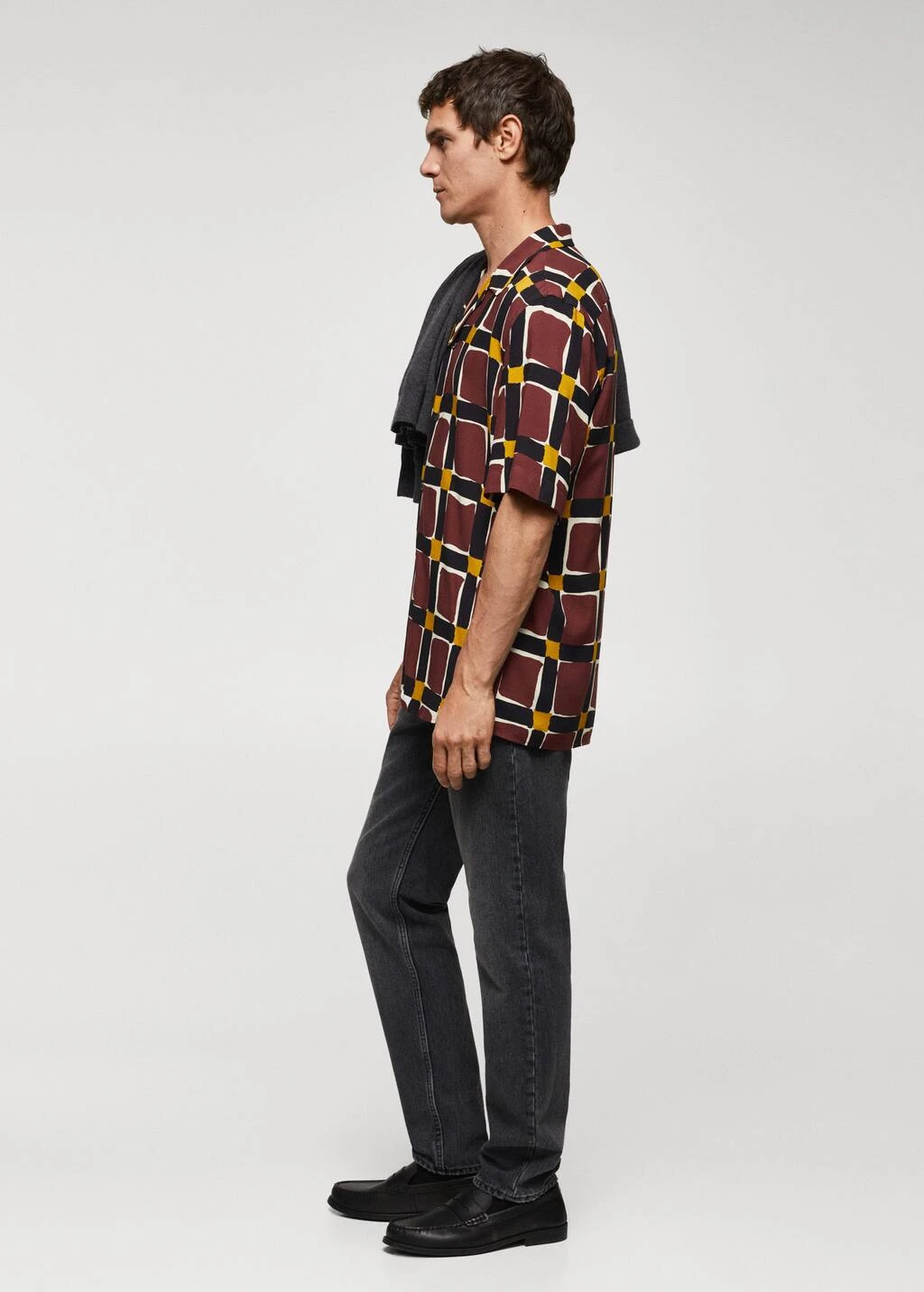 Chemise Fluide En Imprimé Géométrique 7 Chemise Fluide En Imprimé Géométrique – Image 5