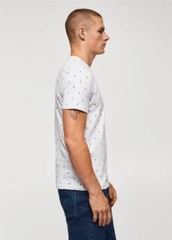 T-shirt 100 % Coton Imprimé -Tenues Basiques 57066018 01 D1