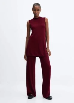 Pantalon Wideleg Maille Fine -Tenues Basiques 57066307 77 99999999 01