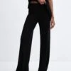 Pantalon Wideleg Maille Fine -Tenues Basiques 57066307 99
