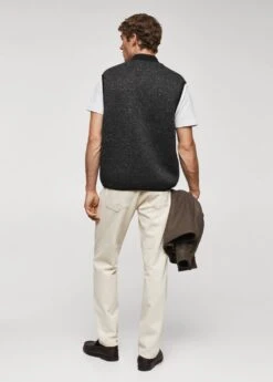 Gilet Chiné Fermeture Éclair -Tenues Basiques 57067736 95 R