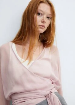 Blouse Gaze Cache-cœur -Tenues Basiques 57067756 85 D1