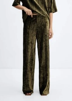 Pantalon Plissé Velours -Tenues Basiques 57069100 43
