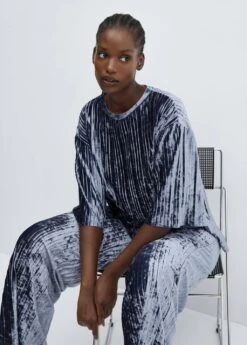 Pantalon Plissé Velours -Tenues Basiques 57069100 52 D4