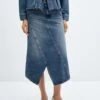 Jupe Denim Asymétrique -Tenues Basiques 57069118 TO