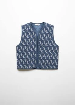 Gilet En Imprimé Cachemire -Tenues Basiques 57069215 52 B