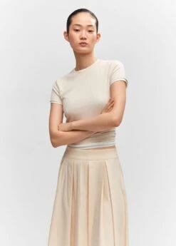 Jupe Midi à Pinces -Tenues Basiques 57073803 05 D1