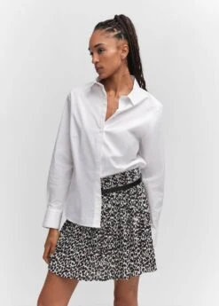 Minijupe Imprimée Froncée