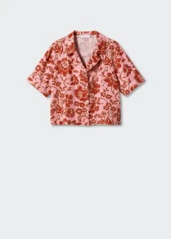 Chemise Imprimée Manches Courtes -Tenues Basiques 57074011 85 B