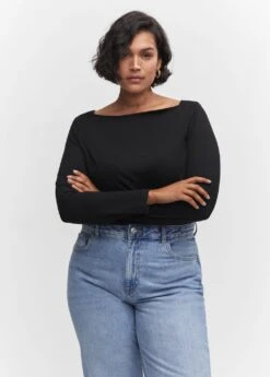 T-shirt Col Bateau Coton 37 T-shirt Col Bateau Coton -Tenues Basiques 57074401 99 D5