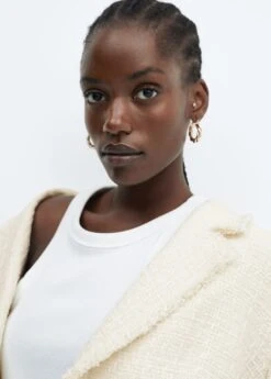 Veste Tweed Bouton Bijou -Tenues Basiques 57074430 05 D4