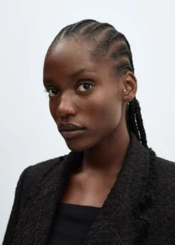 Veste Tweed Bouton Bijou -Tenues Basiques 57074430 99 D4