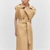 Trench Sans Manches Boutons -Tenues Basiques 57075137 09