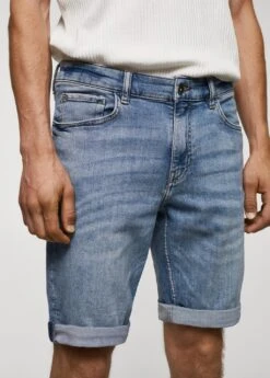 Bermuda En Jean Slim Fit 13 Bermuda En Jean Slim Fit -Tenues Basiques 57075786 TM D1