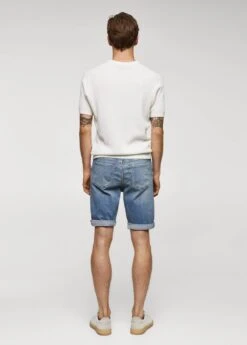 Bermuda En Jean Slim Fit 12 Bermuda En Jean Slim Fit -Tenues Basiques 57075786 TM R