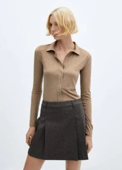 Chemise Maille Côtelée