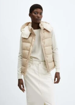 Gilet Matelassé Imperméable à Capuche