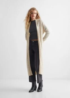 Cardigan Long Maille Ajourée -Tenues Basiques 57075953 05 99999999 01