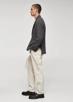 Veste Slim Fit Laine à Petits Carreaux -Tenues Basiques 57077707 92 D2