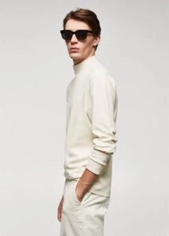 T-shirt Manches Longues Col Montant -Tenues Basiques 57077739 05 D2