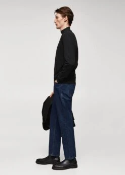 T-shirt Manches Longues Col Montant -Tenues Basiques 57077739 99 D2