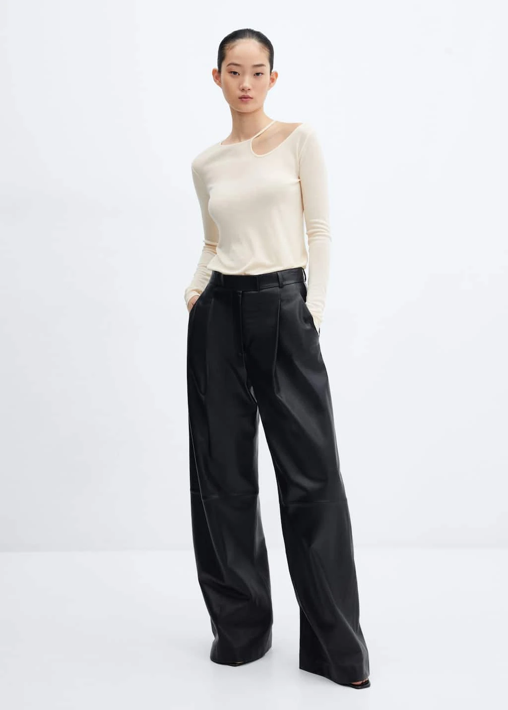 T-shirt Lyocell épaule Dénudée 4 T-shirt Lyocell épaule Dénudée – Image 2