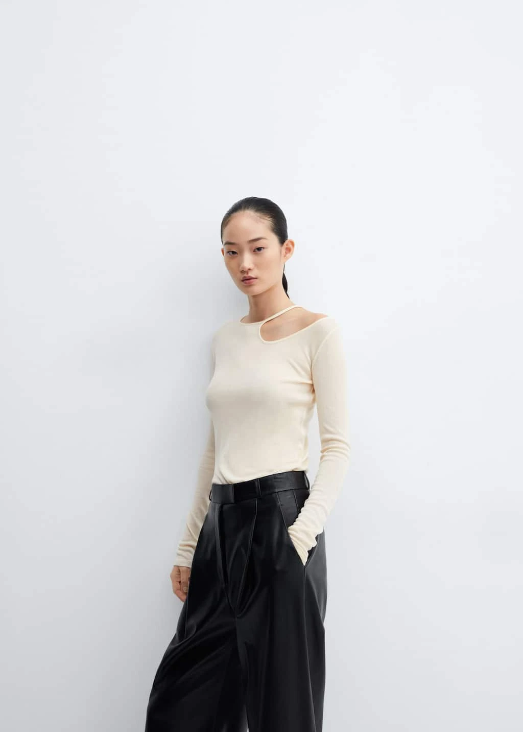 T-shirt Lyocell épaule Dénudée 7 T-shirt Lyocell épaule Dénudée – Image 5