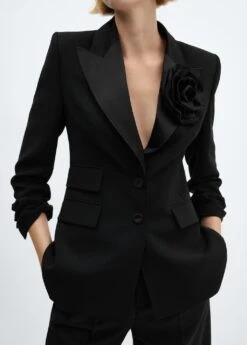 Veste à Revers Satinés 13 Veste à Revers Satinés -Tenues Basiques 57079106 99 D6