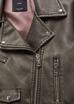 Blouson Biker Effet Usé -Tenues Basiques 57083797 99 D8