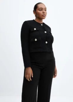 Veste En Tweed à Poches -Tenues Basiques 57083817 99 D5