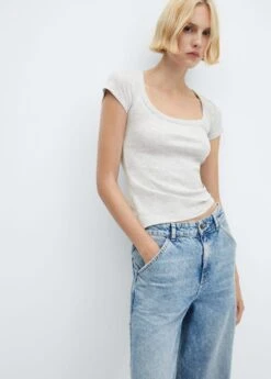 T-shirt Décolleté Plongeant -Tenues Basiques 57084037 91