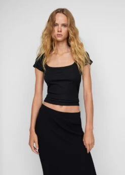 T-shirt Décolleté Plongeant