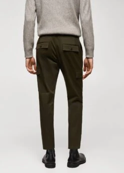 Pantalon Cargo Slim Fit En Coton -Tenues Basiques 57085963 39 R