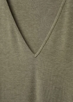 T-shirt Décolleté En V -Tenues Basiques 57085984 37 D8