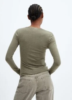 T-shirt Décolleté En V -Tenues Basiques 57085984 37 R