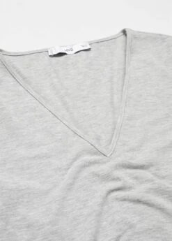 T-shirt Décolleté En V -Tenues Basiques 57085984 91 D8