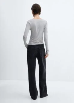 T-shirt Décolleté En V -Tenues Basiques 57085984 91 R