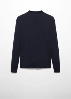 Pull-over Maille Côtelée Laine Mélangée -Tenues Basiques 57087722 56 B