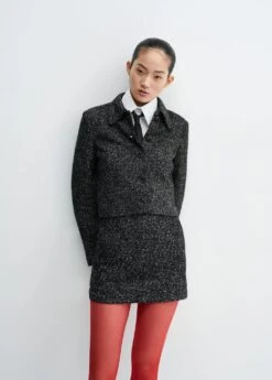 Veste Tweed Chinée -Tenues Basiques 57087729 99 D2