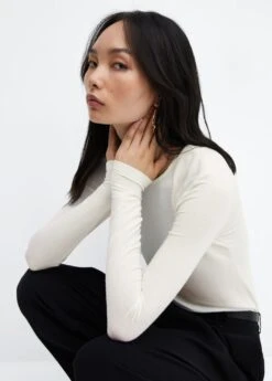 T-shirt Fin Col Rond 41 T-shirt Fin Col Rond -Tenues Basiques 57087731 05 D2